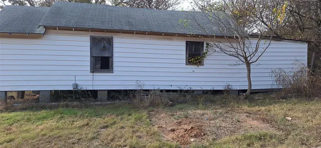 a backyard of a house