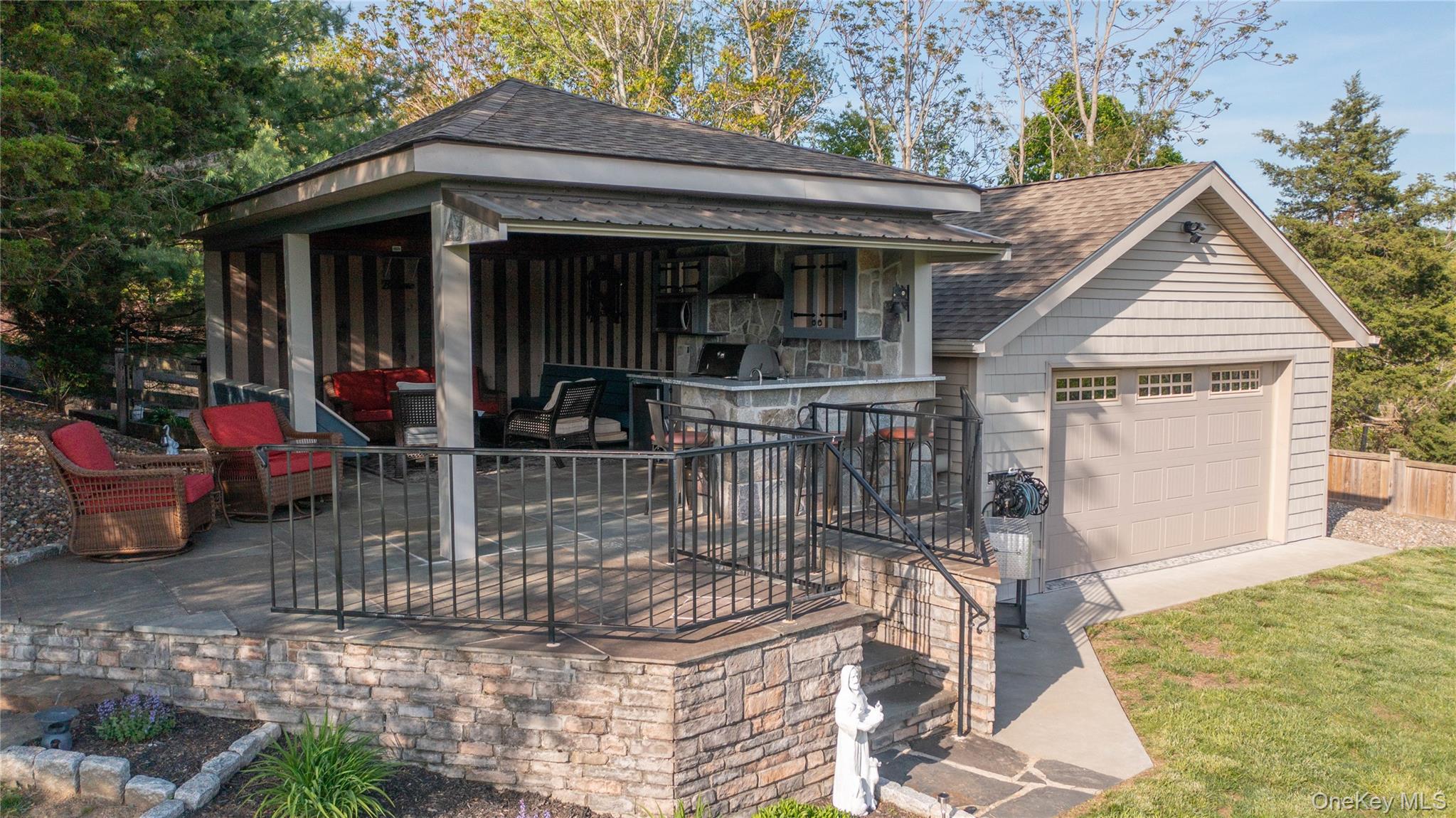 163 Hapeman Hill Road Red Hook, NY 12571 - Photo 36 of 50 View of covered entertaining area in cabana