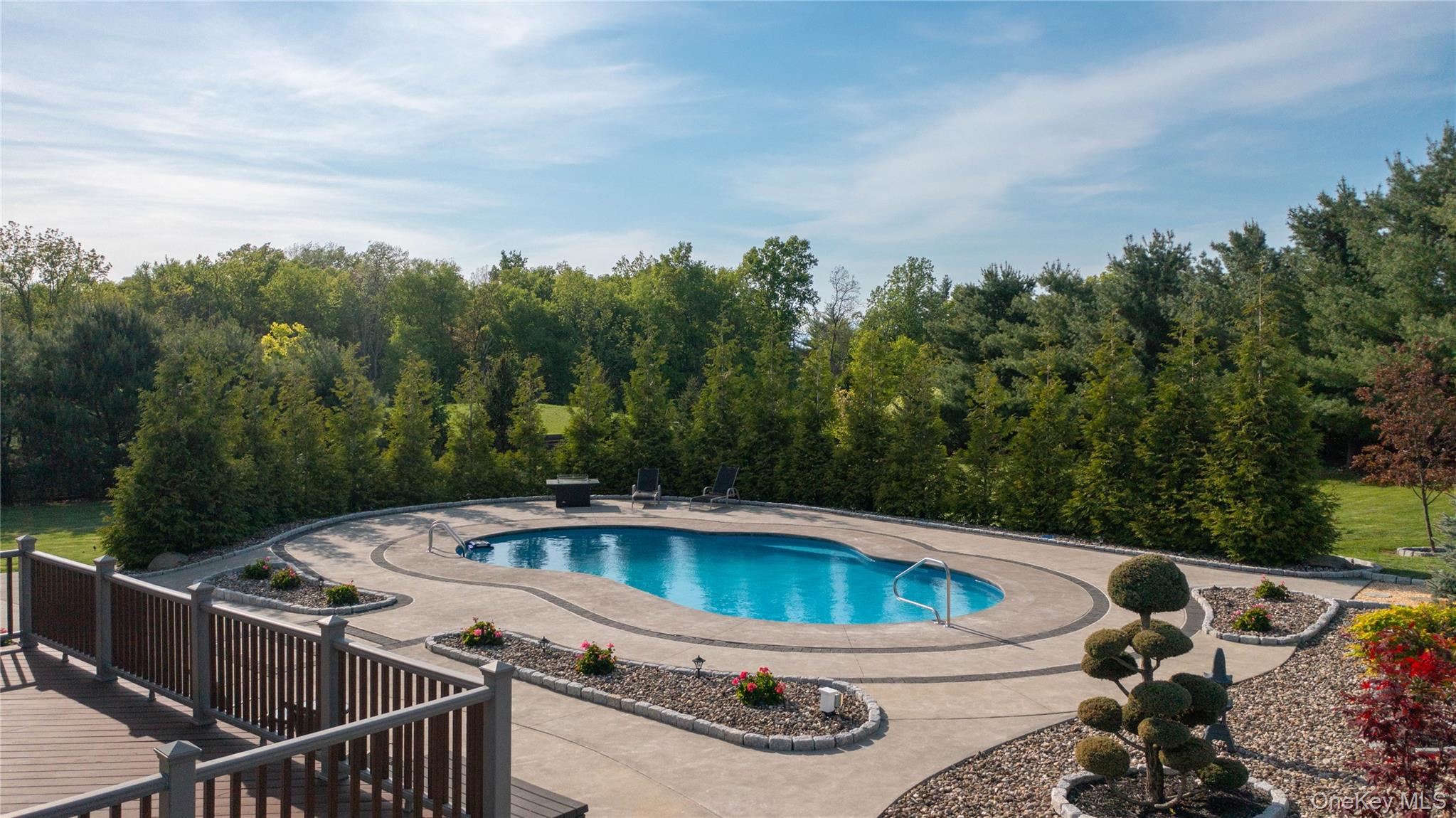 163 Hapeman Hill Road Red Hook, NY 12571 - Photo 38 of 50 Extensive space to gather, entertain and lounge. Lighted, heated pool with fountain.