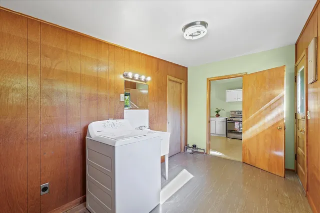 a view of a porch with a yard