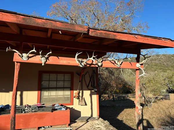 a view of outdoor space and porch