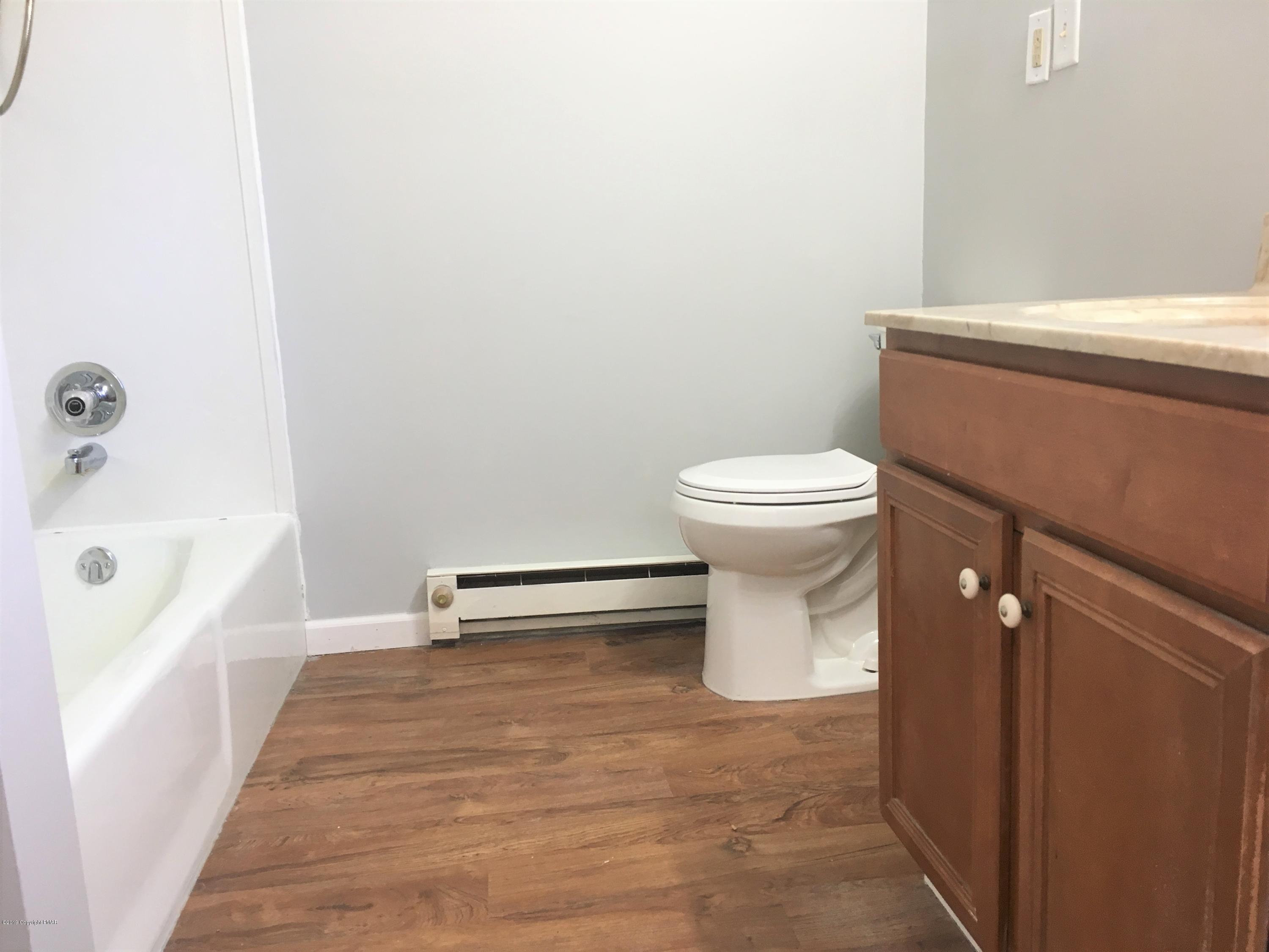 5736 Neola Road Stroudsburg, PA 18360 - Photo 21 of 37 a bathroom with a sink a toilet and bathtub