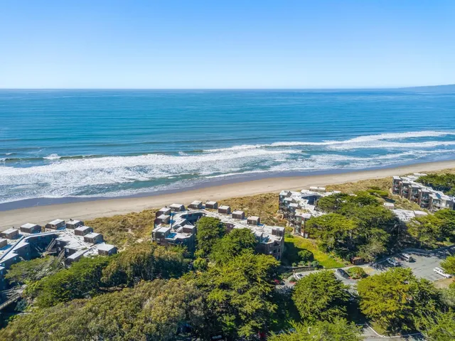 a view of an ocean and beach