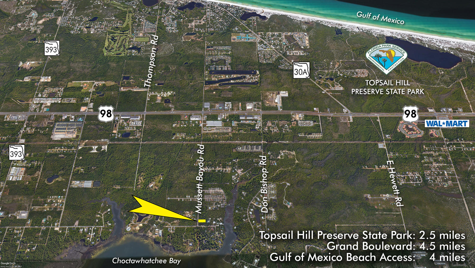 Lot 2 Mussett Bayou Road Santa Rosa Beach, FL 32459 - Photo 9 of 9 Lot-2-Mussett-Bayou-Rd-aerial