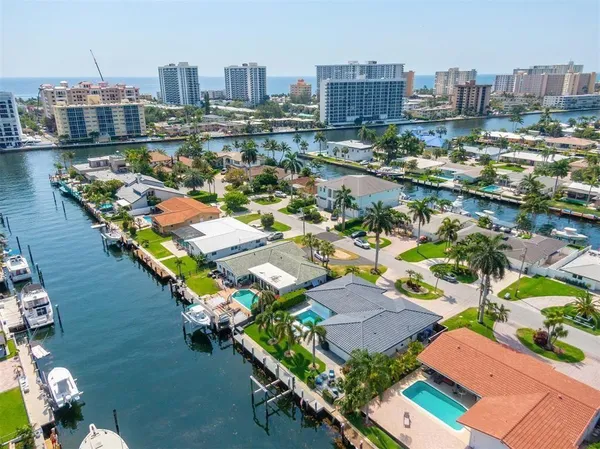 an aerial view of a city