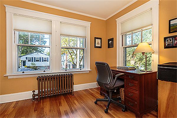 36 Argyle Road Arlington, MA 02476 - Photo 8 of 26 a view of a workspace with furniture and a window