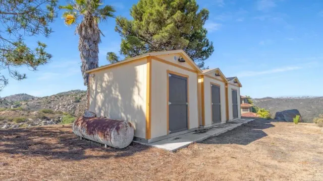 a view of outdoor space yard and mountain view