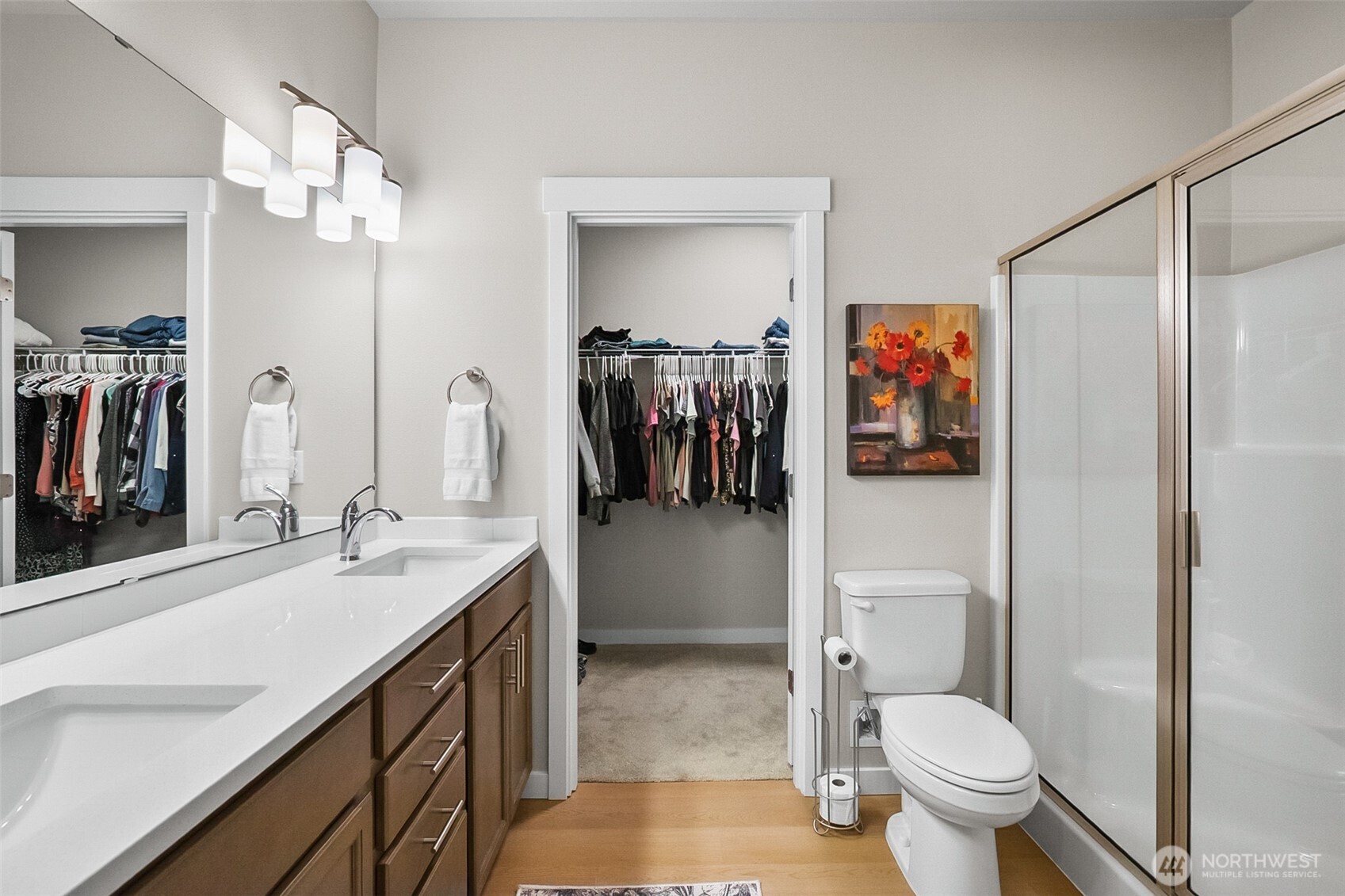 772 Parkland Loop Sedro-Woolley, WA 98284 - Photo 16 of 40 a bathroom with a toilet sink and mirror
