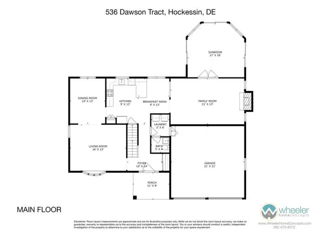 $895,000 | 536 Dawson Tract, Hockessin, DE 19707