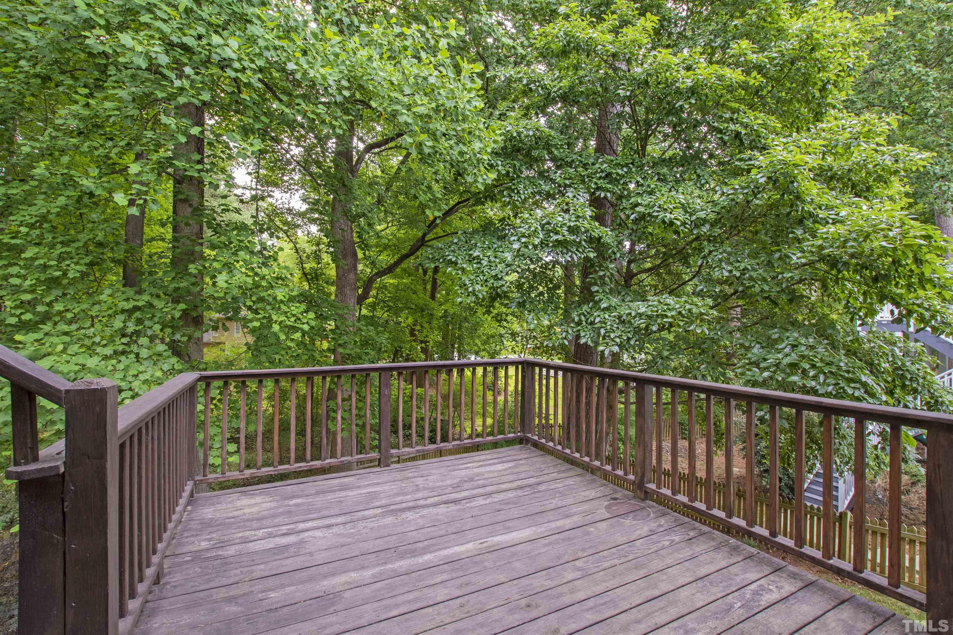 1912 Amity Hill Court Raleigh, NC 27612 - Photo 31 of 36 a view of deck with wooden floor and outdoor space