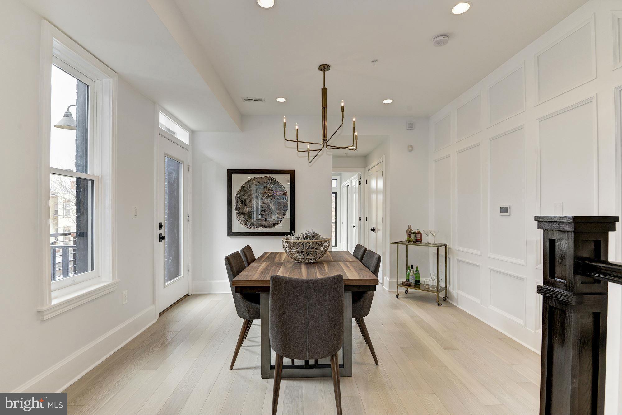 919 R Street Northwest, Unit 2 Washington, DC 20001 - Photo 4 of 16 Dining Room with Custom Millwork