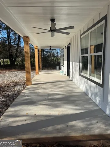 a view of a entryway door front of house