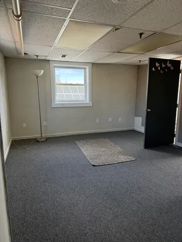 a view of a room with an empty space
