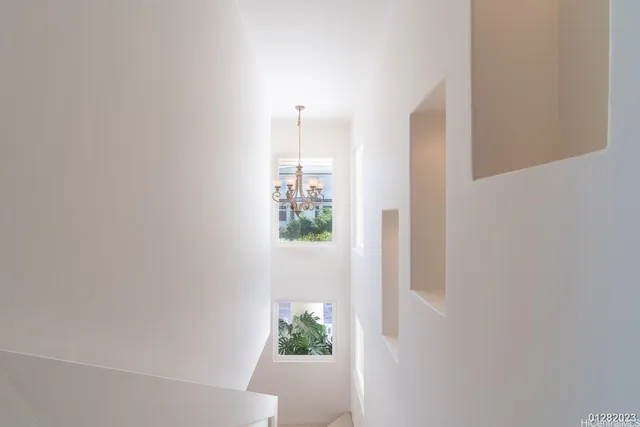 a close up of a white wall