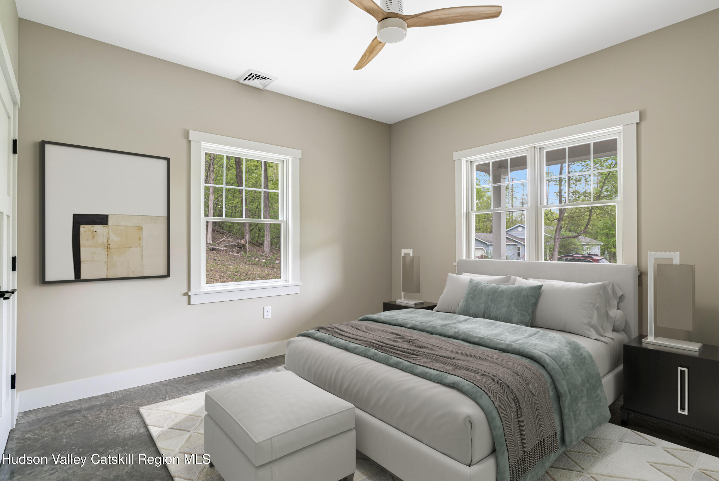 1980 Sleepy Hollow Road Athens, NY 12015 - Photo 21 of 40 a bedroom with a bed and a window