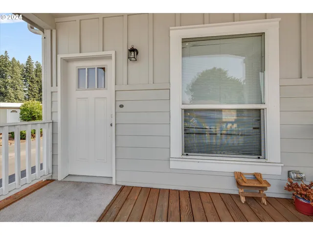 a view of front door