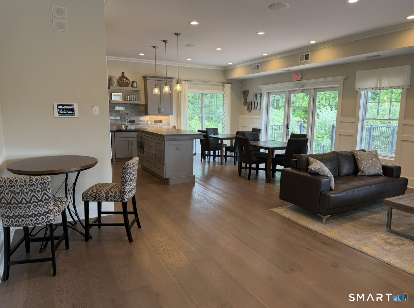 184 Wells View Road, Unit 184 Shelton, CT 06484 - Photo 36 of 40 Clubhouse 2nd floor with full kitchen and dining room and living room with fireplace overlooking the pool