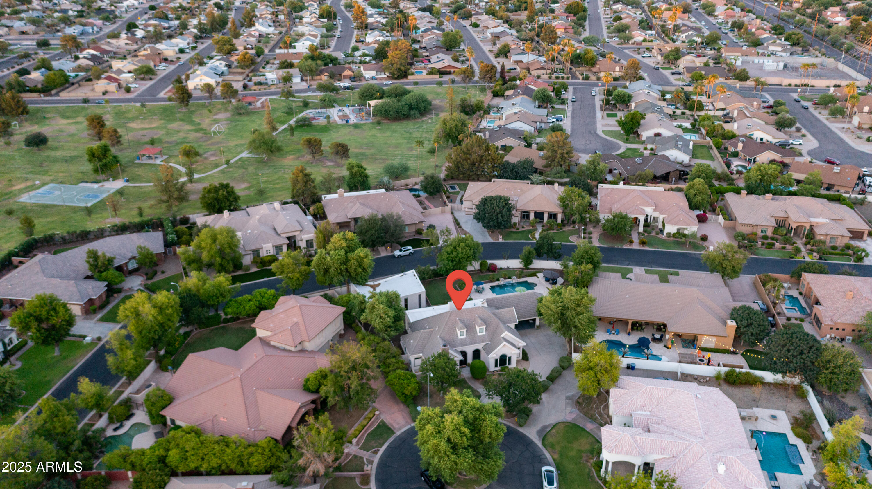 7467 South Rita Lane Tempe, AZ 85283 - Photo 107 of 111 an aerial view of a houses with outdoor space