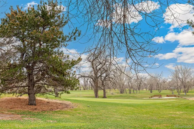 a view of swimming pool with mountain view