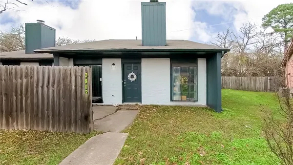 a view of a door of the house