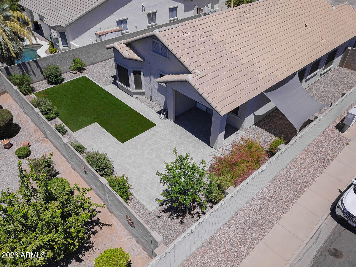 3680 South Joshua Tree Lane Gilbert, AZ 85297 - Photo 36 of 63 Backyard drone shot