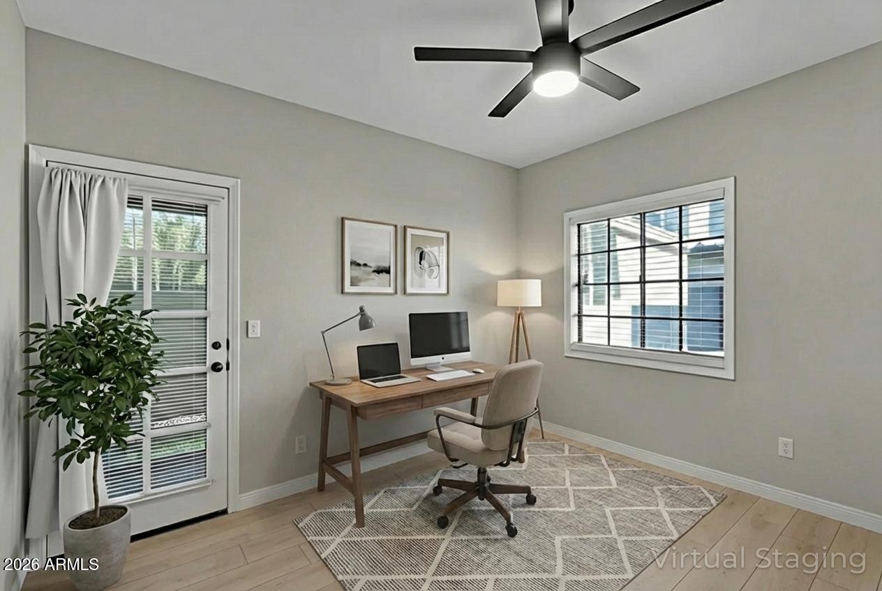1222 West Baseline Road, Unit 176 Tempe, AZ 85283 - Photo 18 of 48 Virtually Staged - 2nd Bedroom:Office 2