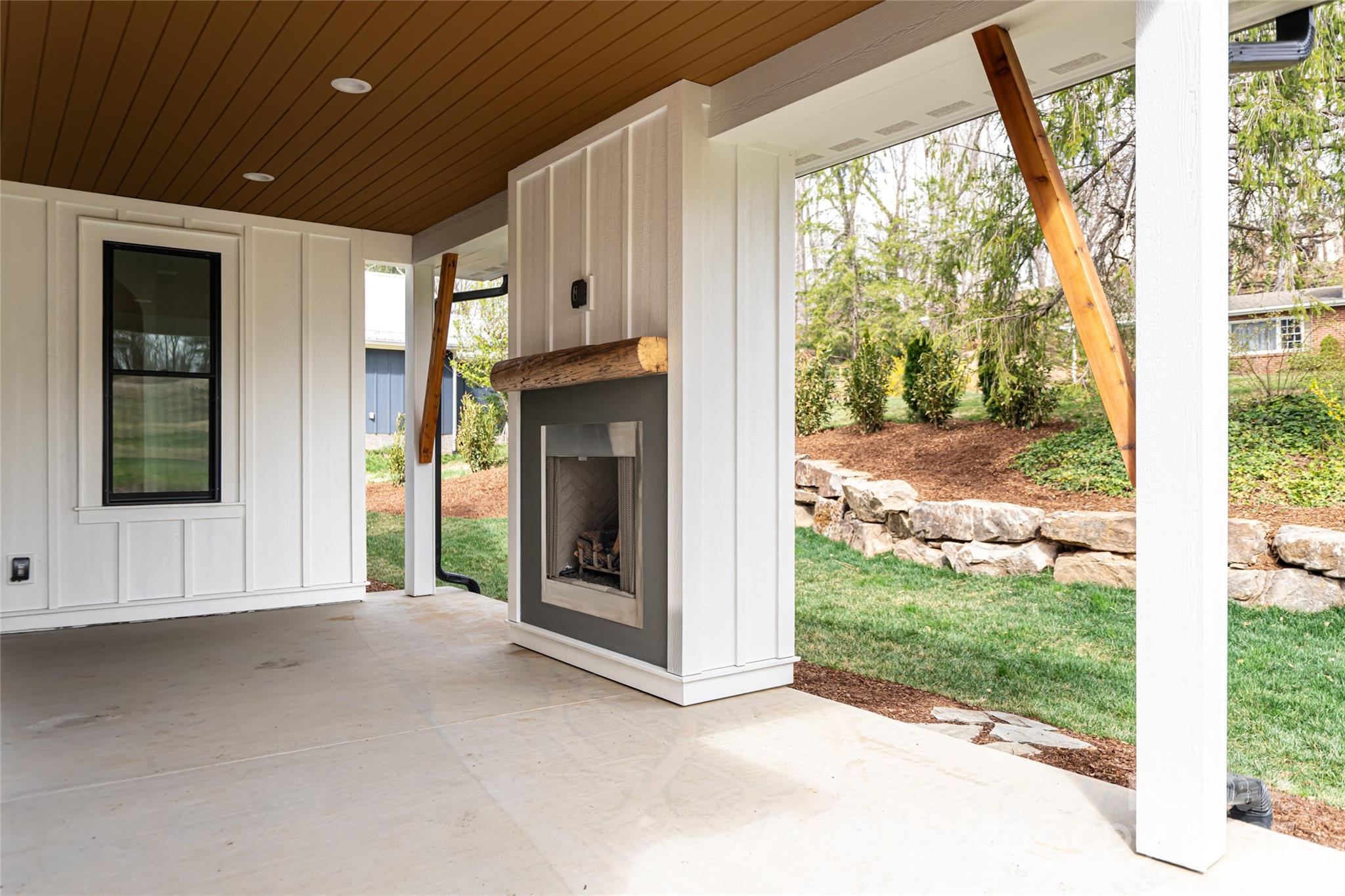 251 Bee Tree Road Swannanoa, NC 28778 - Photo 40 of 46 a view of a porch with backyard of the house