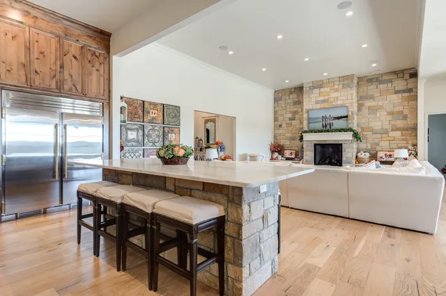 a view of a house with swimming pool yard and a small yard