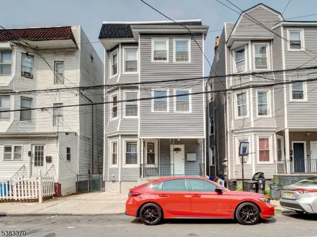 a car parked in front of a building