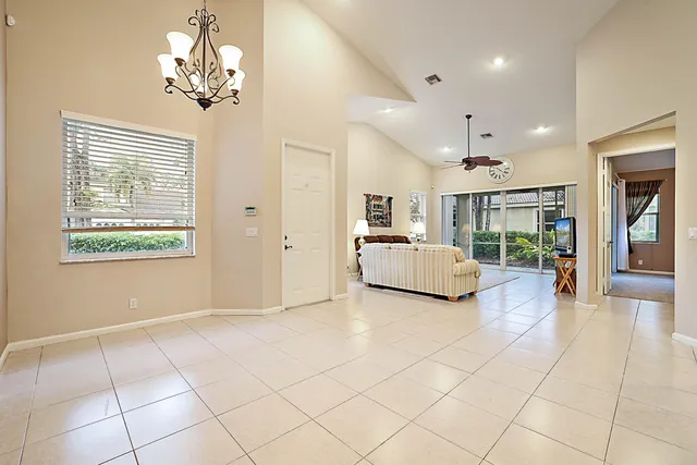 a view of livingroom with workspace