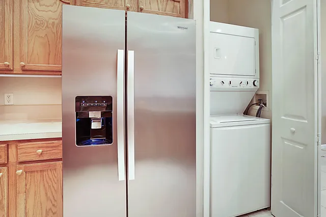 a room with storage and utility