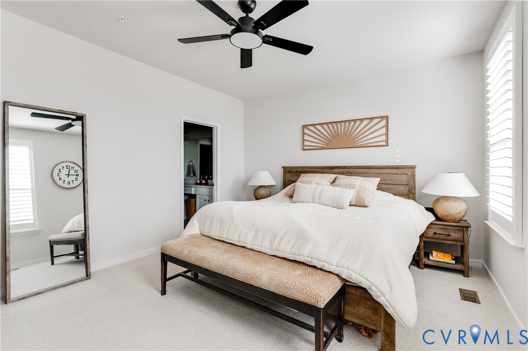 1900 Roseneath Road, Unit 8B Richmond, VA 23230 - Photo 25 of 50 Bedroom featuring light colored carpet, a ceiling