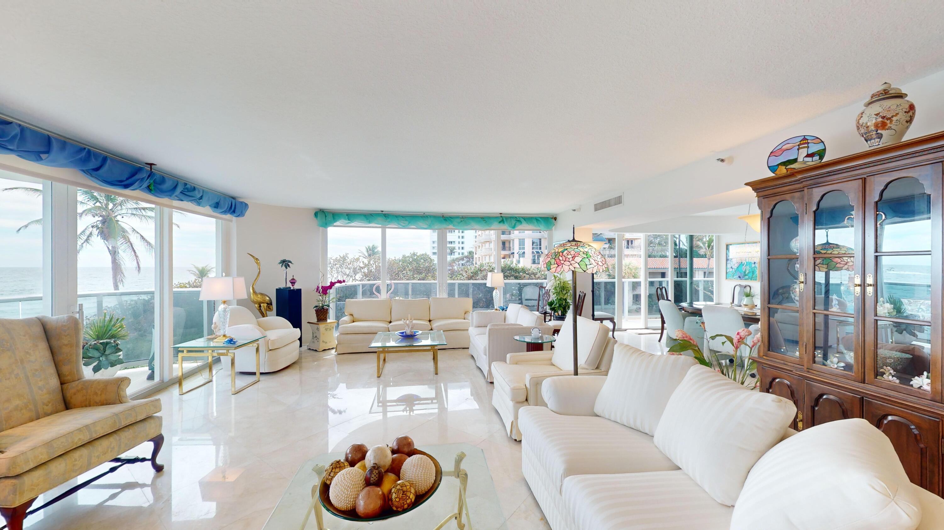 350 South Ocean Boulevard, Unit 2A Boca Raton, FL 33432 - Photo 4 of 33 Living Room