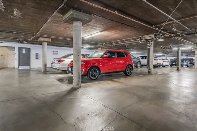 a cars parked in a parking garage