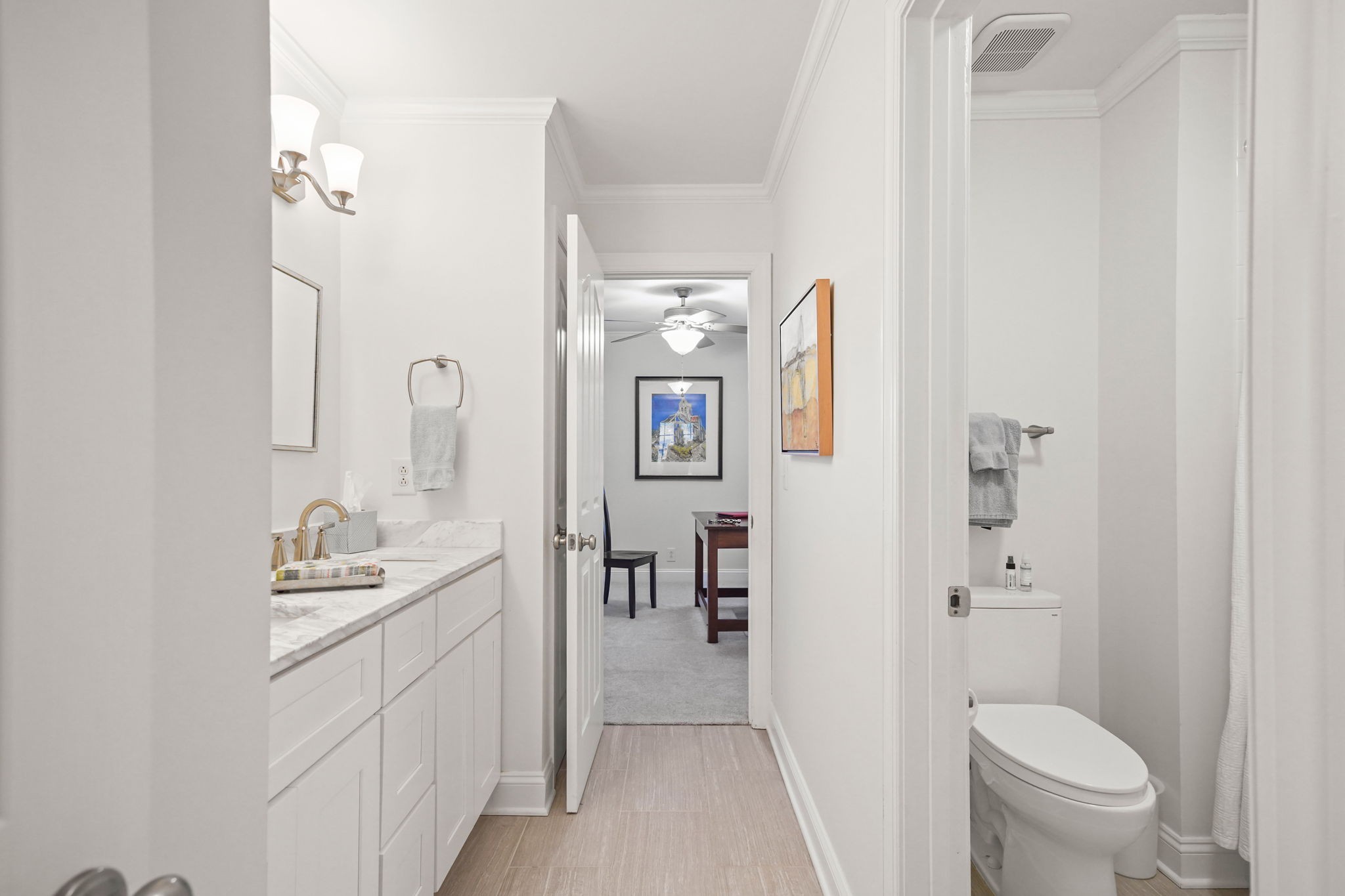 2003 Tammy Drive Springfield, TN 37172 - Photo 33 of 69 a bathroom with a sink vanity toilet and shower