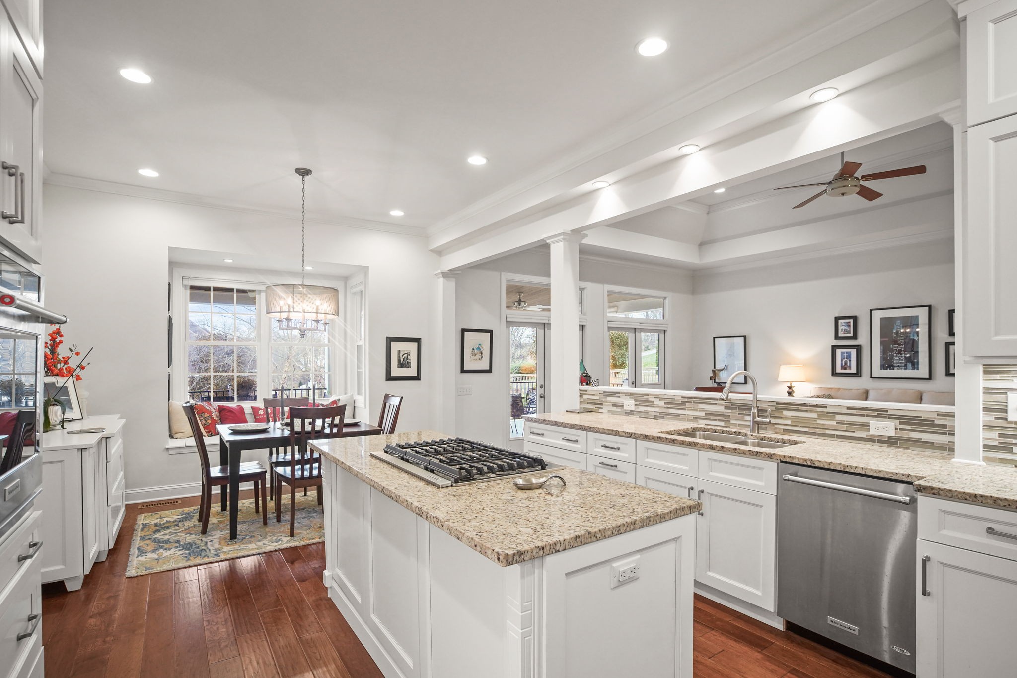 2003 Tammy Drive Springfield, TN 37172 - Photo 44 of 69 a kitchen with stainless steel appliances granite countertop a stove and a wooden floors