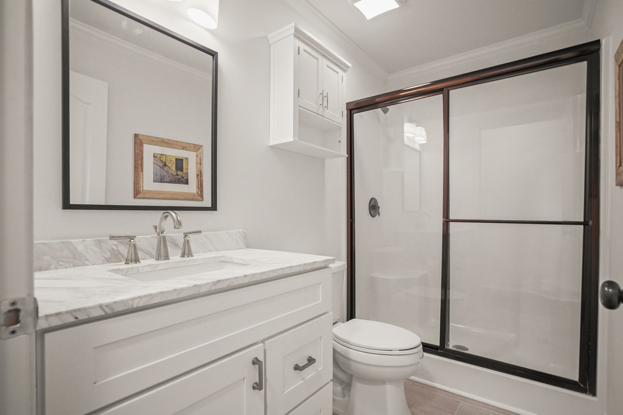 2003 Tammy Drive Springfield, TN 37172 - Photo 60 of 69 a bathroom with a granite countertop sink toilet and shower