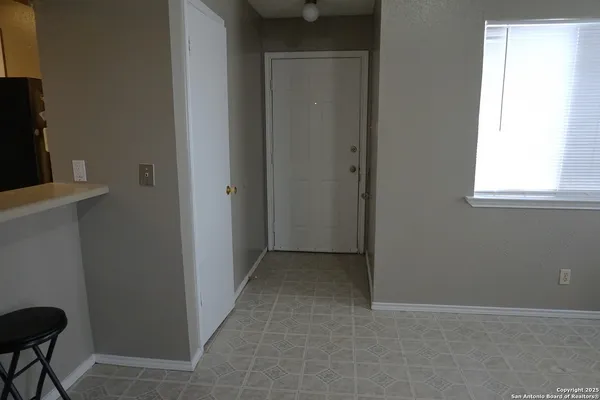 a view of hallway with window