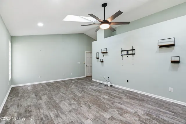 wooden floor in an empty room
