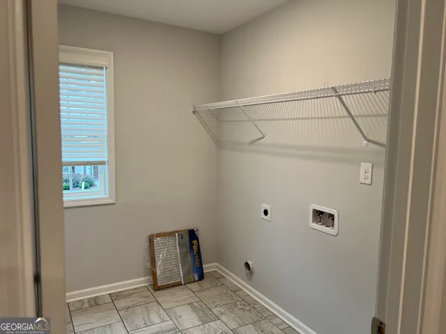 a bathroom with a window