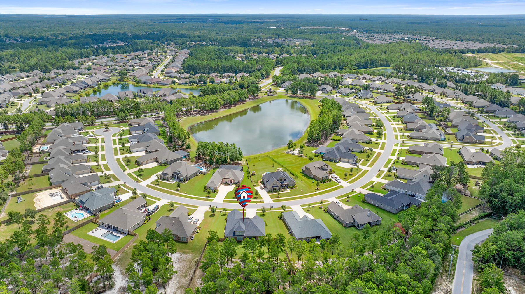 301 Mill Pond Cove Freeport, FL 32439 - Photo 2 of 55 an aerial view of residential houses with outdoor space