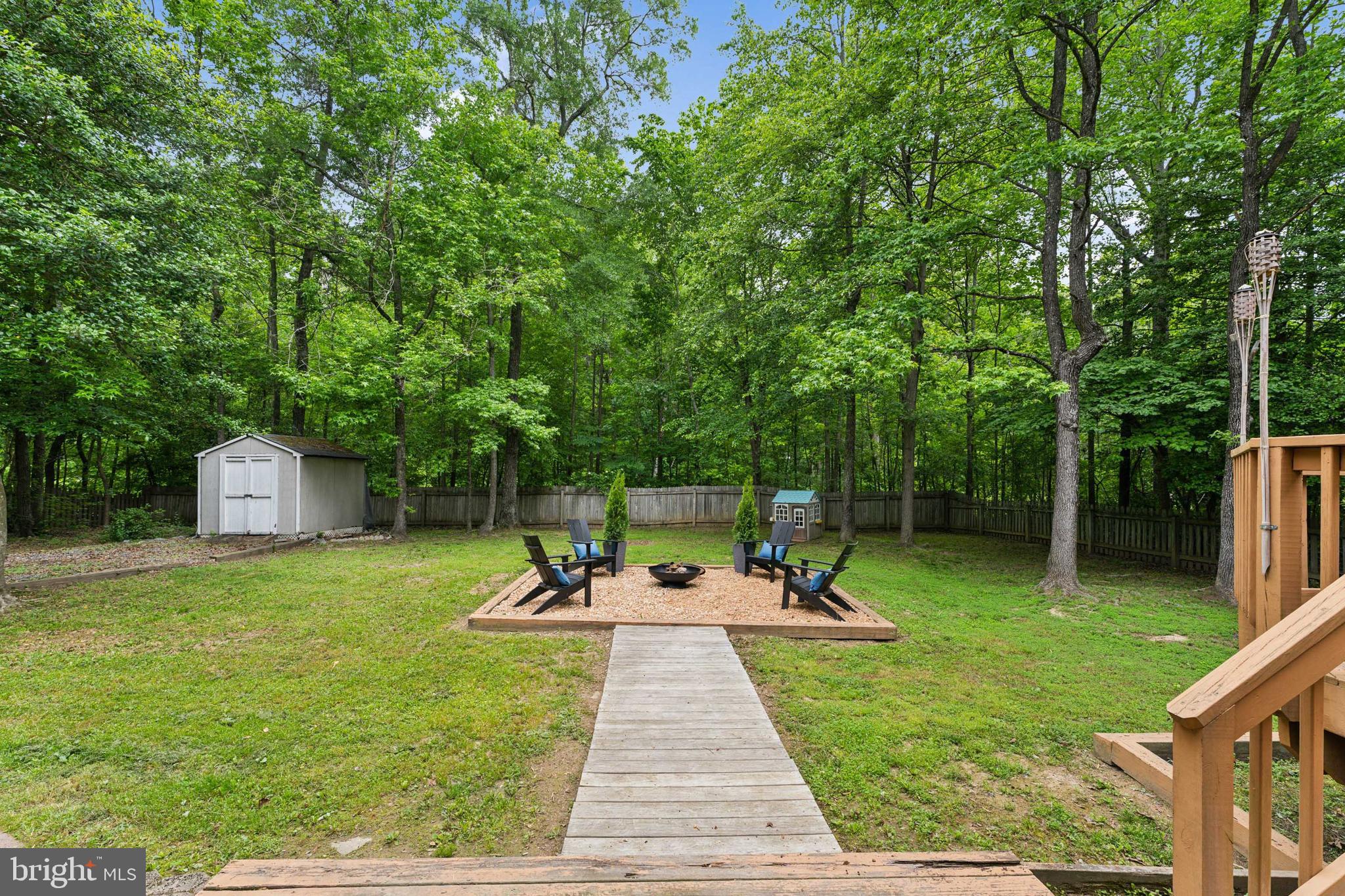 2513 Pittston Road Fredericksburg, VA 22408 - Photo 20 of 28 Backyard w/ shed and area for firepit