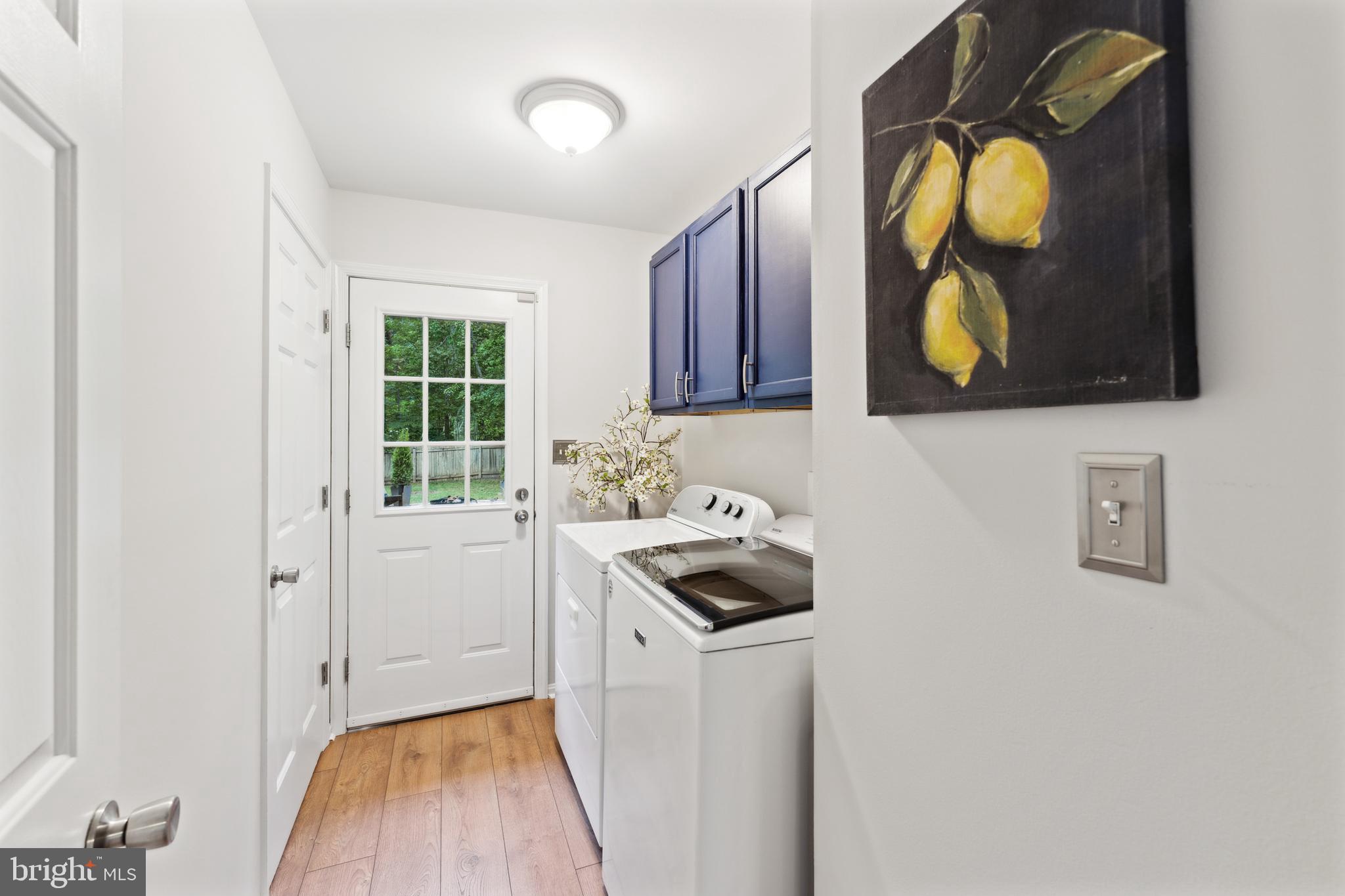 Lower level laundry room