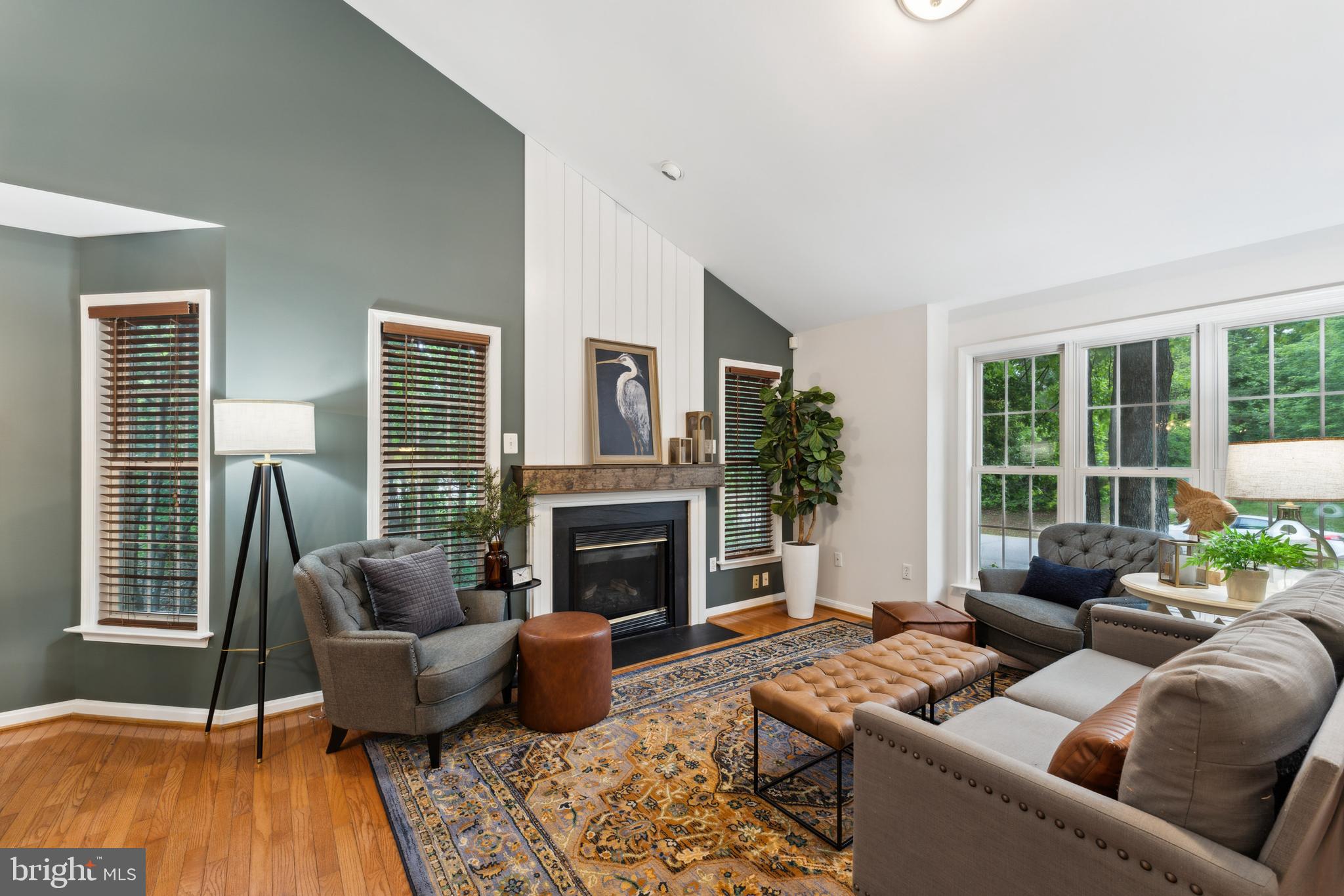 family room w/ fireplace