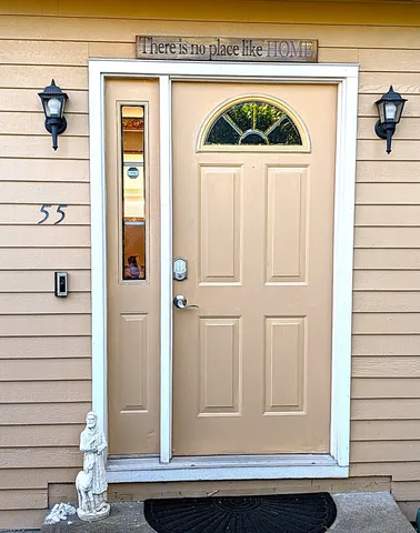 a view of front door of a house