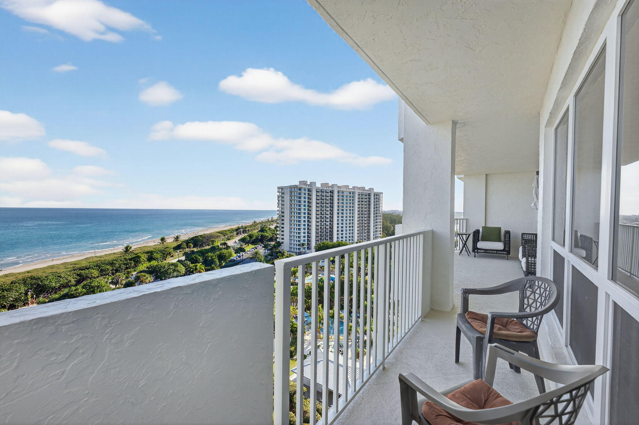 4301 North Ocean Boulevard, Unit 1206 Boca Raton, FL 33431 - Photo 27 of 71 a view of balcony with furniture
