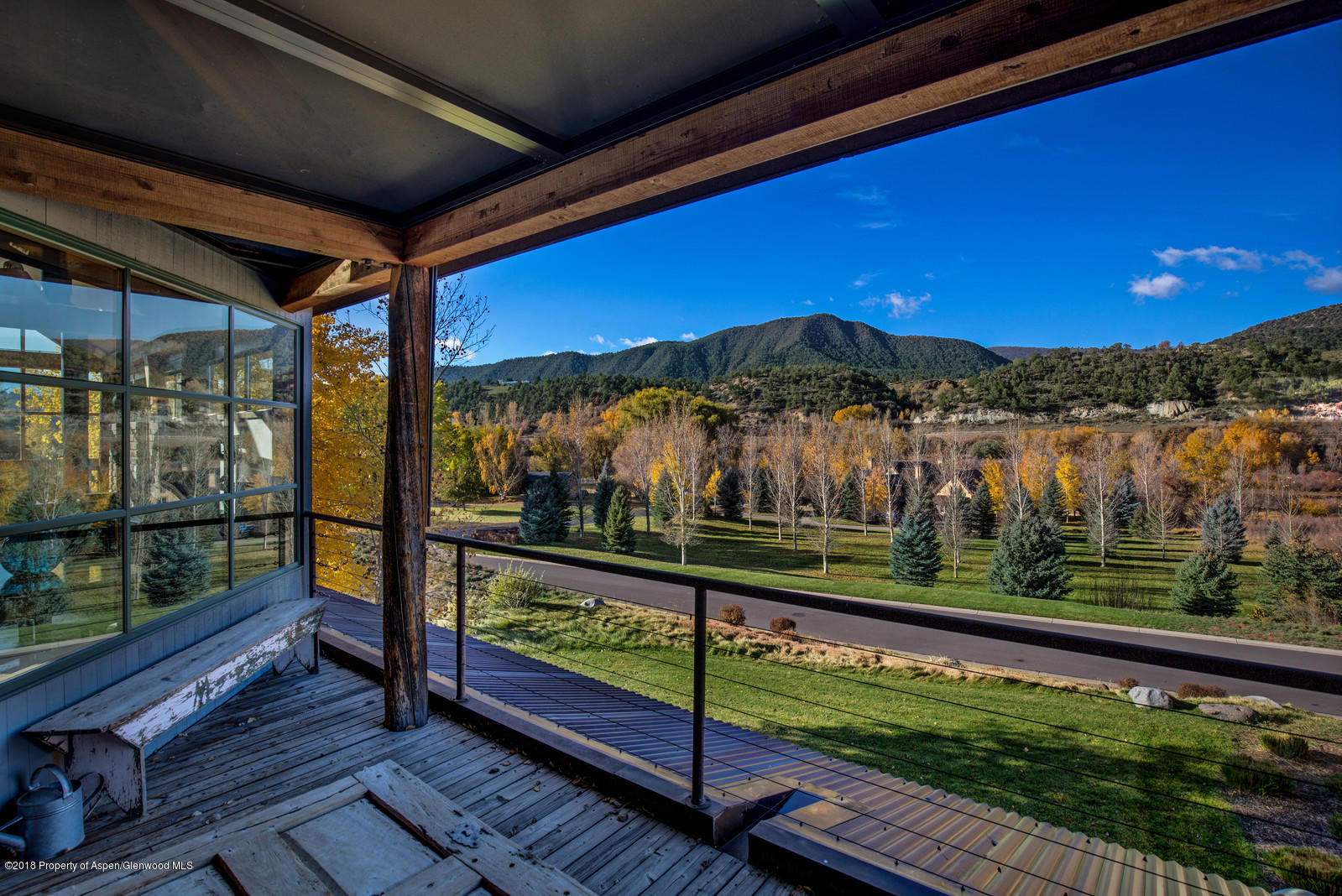 314 Diamond A Ranch Road Carbondale, CO 81623 - Photo 33 of 40 a view of a two chairs in the balcony