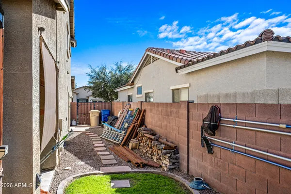 a view of outdoor space with seating area