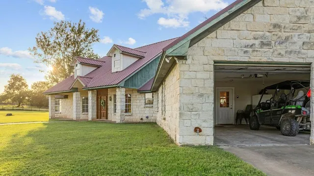 a view of a house with a patio