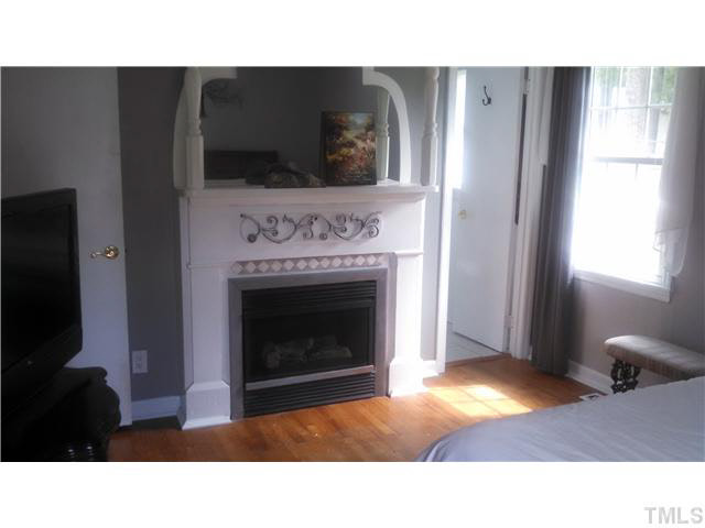 313 Pine Tree Road Oxford, NC 27565 - Photo 11 of 17 Gas fireplace in living room Scroll is a hanging and will not convey without specific request.